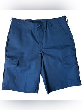Red Kap Navy Blue Industrial Cargo Shorts (PT66) Men's Size 34x12 Carpenter NWT